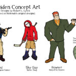 Mario Gaiden Character Designs - 2009