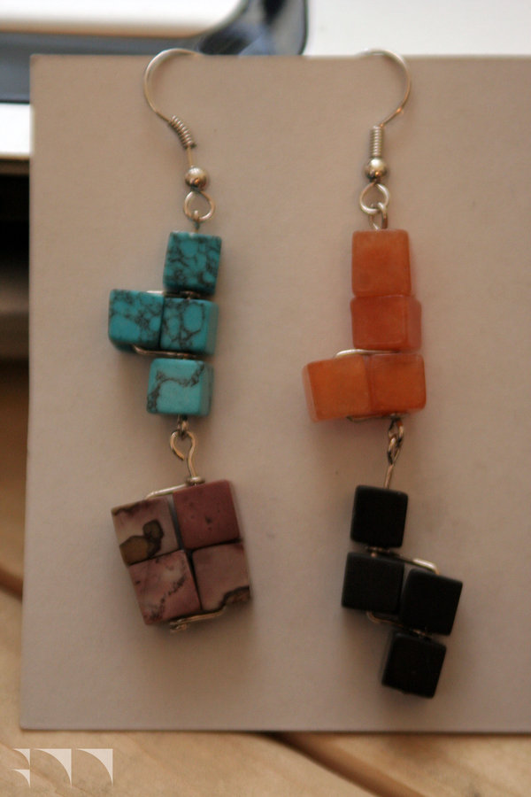 Tetris Earrings - 2010