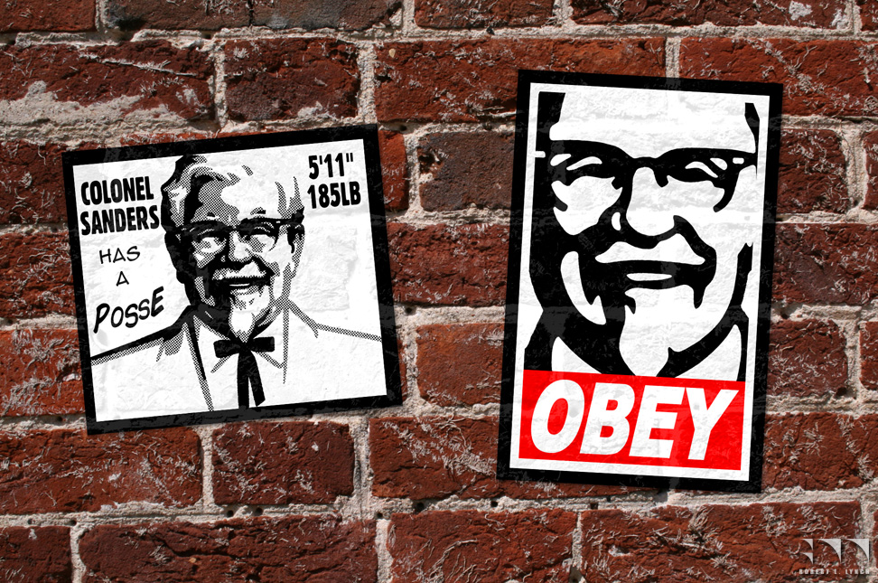 Shepard Fairey eats at KFC - 2007